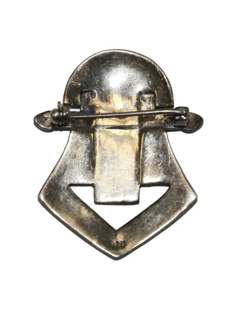 Art Deco Vintage Sterling Silver and Marcasite Brooch. Marked 925.